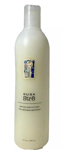 RUSK Str8 Anti Frizz Anti Curl Lotion 12oz