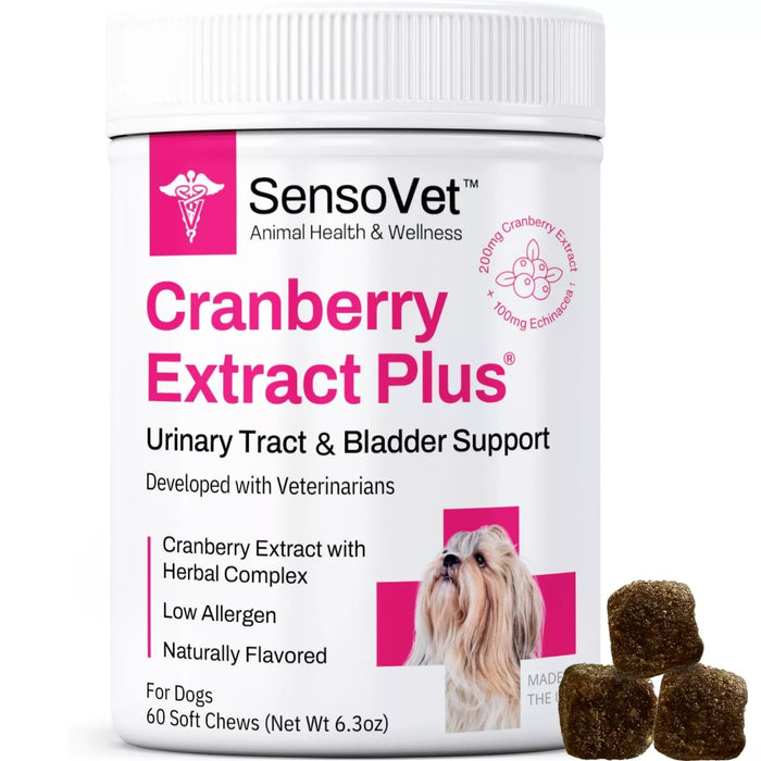 Dog Urinary Tract Support Supplement - Cranberry Extract Plus