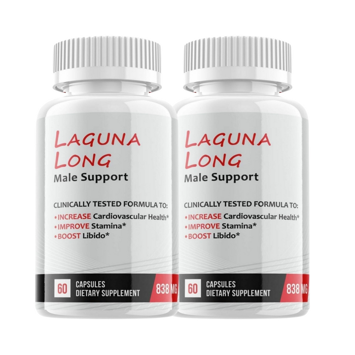 2-Pack Laguna Long Male Support Capsules, LagunaLong Power Performance -120 Caps