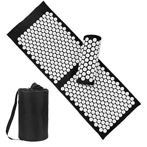 XIAOMAGE Acupressure Mat and Pillow Set with Bag - Extra Long Acupuncture Mat for Neck