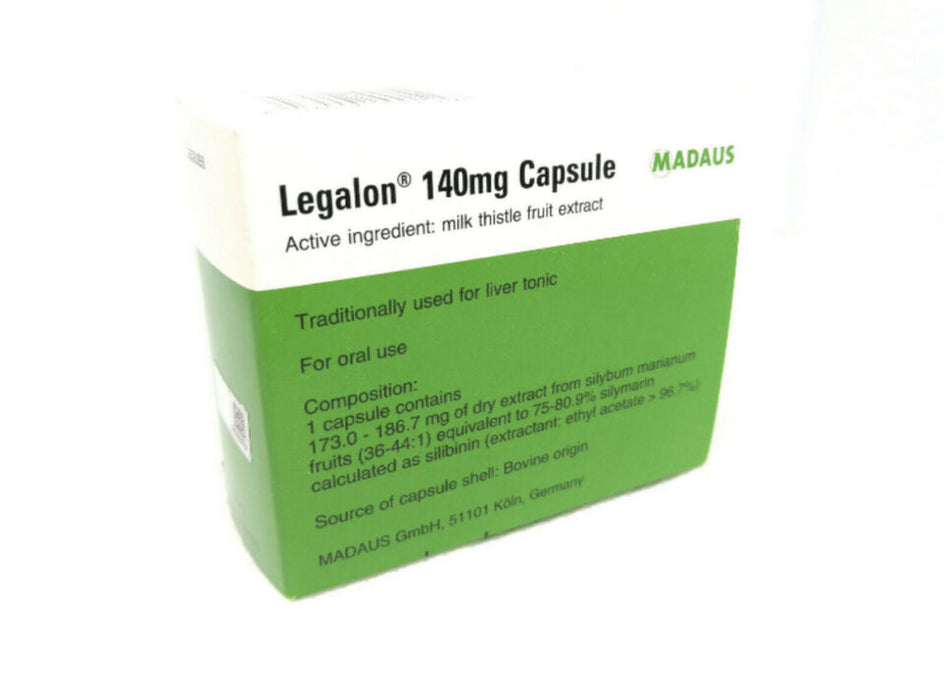 140mg LEGALON by Madaus Germany Traditionally used for liver 100's