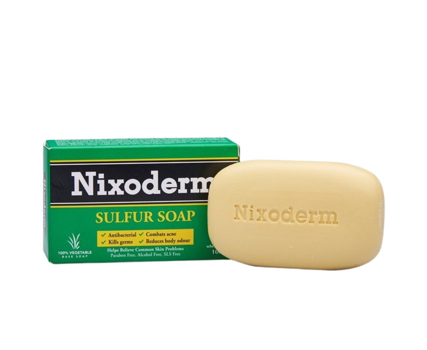 100g NIXODERM Sulfur Soap For Relief Of Common Skin Problems Vegetable Base