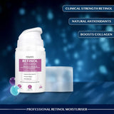 Retinol Cream Moisturiser 2.5% Hyaluronic Acid Anti Ageing Wrinkle Day & Night