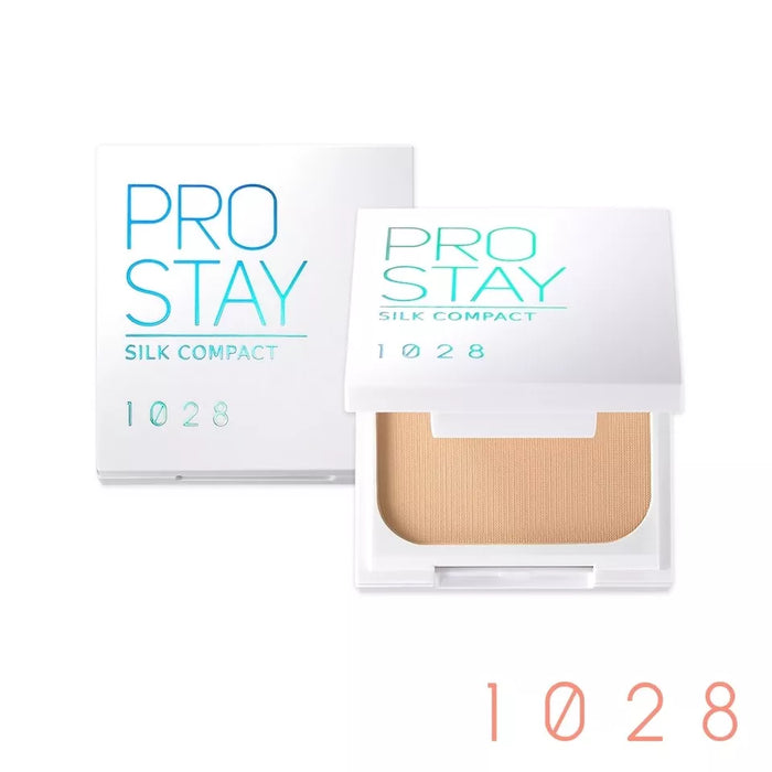 [1028 VISUAL THERAPY] Pro Stay Silk Compact Pressed Powder Foundation 9g NEW (NATURAL IVORY)