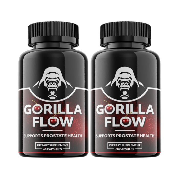 2-Pack Gorilla Flow Capsules Extra Strength Mens Supplement- 120 Capsules