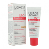 URIAGE Roséliane CC Cream SPF50 (Light Tint) 40ml - Sensitive Skin Prone to Redness