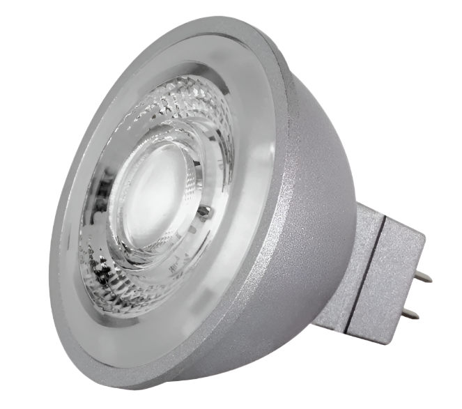 Satco S8644 Gray LED Mini Reflector 8W =75W MR16 Flood 40° Degrees 12V 5000K