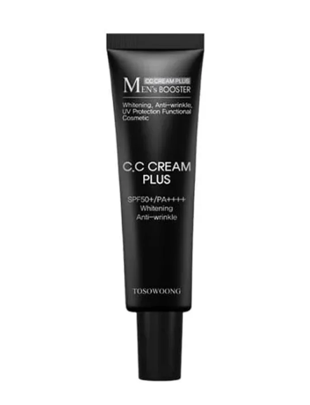 TOSOWOONG Men's Booster CC Cream Plus SPF 50+ PA++++ 30ml