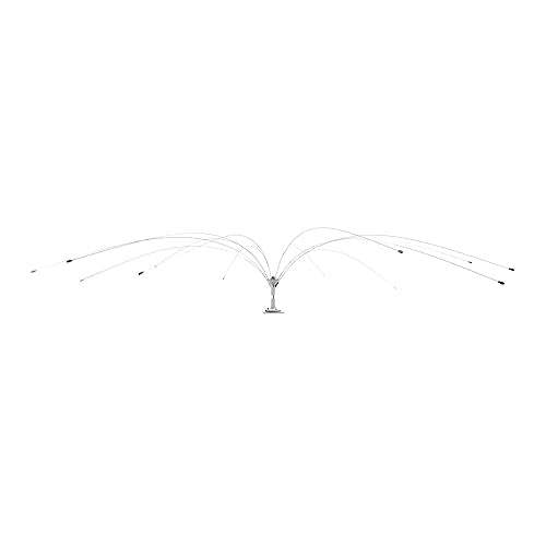 Bird B Gone - Bird Spider 360 Repellent - Deters Seagulls and Other Birds from Landing - Durable Weatherproof Design - for Boats, Docks, Roofs, Etc - Easy Installation - with PVC Base - 8ft