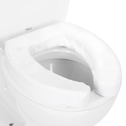 Vive Toilet Seat Cushion 2-Inch High Density Foam - Toilet Raised Donut Easy Clean Portable Cushioned Pad Bathroom Attachment - Elongated Raiser - Comfort, Support For Handicap, Adults, Tailbone Pain