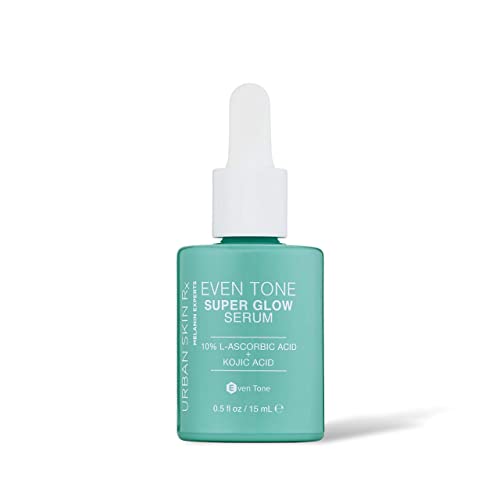 Even Tone Super Glow Serum, USRx®, Anti-Aging Serum Brightens, Firms, and Smoothes to Improve the Appearance of Wrinkles, Sun Damage, and Dark Spots, with 10% Vitamin C and Key Ingredients, 0.5 Fl Oz