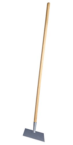 Superio Ice Chipper Driveway Heavy Duty Ice Scraper Snow Removel Equipment- Floor Scraper Long Handle Heavy Duty Stainless Steel 10" Blade Ice Chopper with Wooden Handle