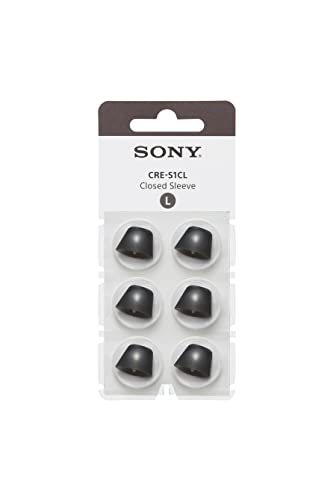 Sony Closed Sleeve for The CRE-E10 Self-Fitting OTC Hearing Aid, Large CRE-S1CL,Black