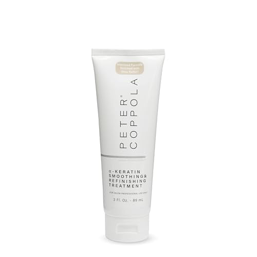 Peter Coppola a-Keratin Smoothing & Refinishing Treatment - Semi-Permanent - Improved Formula Enriched with Shea Butter - Nourishes, Repairs, Shields the Hair - Formaldehyde-Free, Aldehyde-Free (3 Ounce)