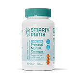 SmartyPants Prenatal Vitamins for Women, Sugar Free Gummies with Vitamin C, D3, Zinc, & Folate, Omega 3 ALA from Flax Seed Oil, Erythritol Free, No Sugar Alcohols 60 Count(Pack of 1)