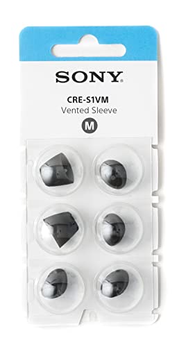 Sony Vented Sleeve for The CRE-C10 Self-Fitting OTC Hearing Aid, Medium CRE-S1VM