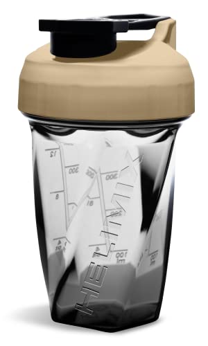 HELIMIX 1.5 Vortex Blender Shaker Bottle Holds Upto 20oz | No Blending Ball or Whisk | USA Made | Portable Pre Workout Whey Protein Drink Shaker Cup | Mixes Cocktails Smoothies Shakes | Top Rack Safe