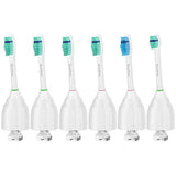 Brushmo Replacement Toothbrush Heads Compatible with Sonicare e-Series Value Pack (4 + 2).