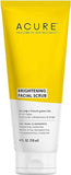 Acure Brightening Facial Scrub - 4 Fl Oz - All Skin Types, Sea Kelp & French Green Clay - Softens, Detoxifies and Cleanses