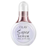Olay Super Serum Trial Size 5-in-1 Lightweight Resurfacing Face Serum, 0.4 fl oz, Smoothing Skin Care Treatment with Niacinamide, Vitamin C, Collagen Peptide, Vitamin E, and AHA