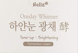 Nella Whitening and Brightening Tone-Up Cream, Fermented Natural Ingredients, Korean Beauty, 50 ml