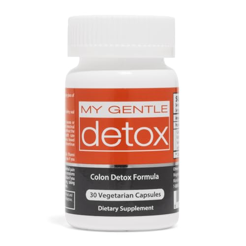 Herbal Nitro My Gentle Detox - Colon Detox Pills for Constipation Relief - Reduces Bloating, Gas, Cramping, Discomfort - Natural Detox Cleanse Supplement (30 Caps)