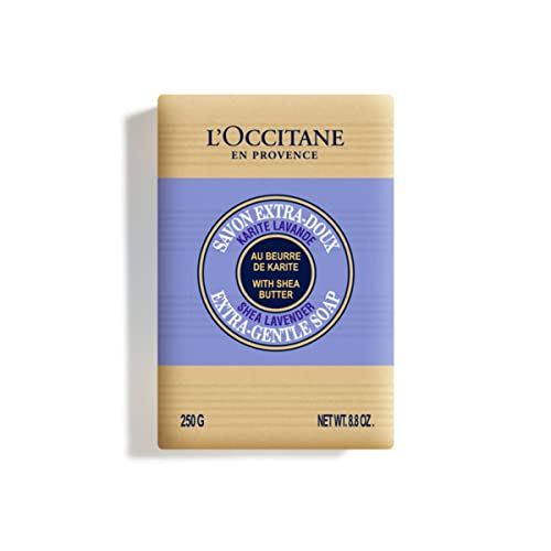 L’OCCITANE Lavender Extra-Gentle Soap: Vegetable Based, Artisanal, Relaxing Scent, Crafted With Lavender From Provence, Gently Cleanse, Vegan