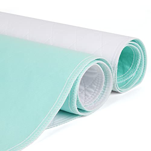 CoolShields Waterproof Bed Pads, Incontinence Waterproof Mattress Pads for Elderly & Adults, Bed Pads Washable Waterproof for Kids, Waterproof Mattress Protectors for Bed - 34" x 36" (4 Pack)