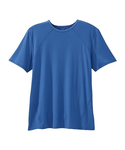 Men’s Open-Back Adaptive Active T-Shirt - Electric Blue 3XL