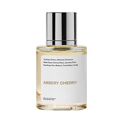 Dossier - Eau de Parfum - Ambery Cherry - Inspired by T.Ford Lost Cherry - Perfume Luxury - Eau De Toilette - Pure Infused - Paraben Free - Vegan - For Women Men Unisex - Fragrance 1,70z (Spray 50ml)