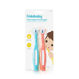 Frida Baby Triple-Angle Toothhugger Training Toothbrush for Toddler Oral Care, Two Pack