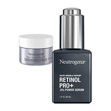 Neutrogena Anti-Aging Rapid Wrinkle Repair Retinol Regenerating Cream & Pro+, 0.5% Power Serum, Travel Size 1 Fl Oz, 0.5 Oz Mini, 1.5 Oz