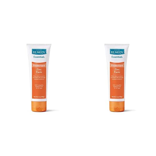 Medline Remedy Essentials Zinc Skin Protectant Paste, 4oz. (Pack of 2)