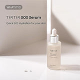 TIRTIR SOS Hydrating Polyglutamic Acid Serum | Radiant Glow Boosting Face Serum, Fungal Acne Safe, Hydrating - Visibly Smooth and Glowy Skin - Fragrance Free Serum for All Skin Types, 1.69 fl.oz.