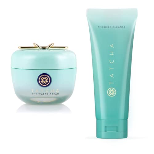 Tatcha Bundle The Deep Cleanse & The Water Cream: Deeply and Gently Exfoliate and Hydrate Skin