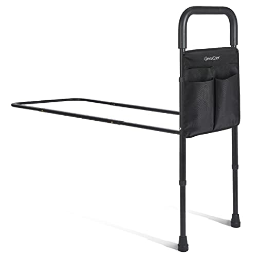 GreenChief Bed Rails for Elderly, Adjustable Bed Assist Rails with Storage Pocket, Medical Bed Cane for Elderly Adults Safety, Assistance for Getting In and Out of Bed, Fit King, Queen, Full, Twin Bed