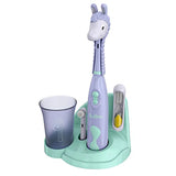 Brusheez® Kids’ Electric Toothbrush Set - Safe & Effective for Ages 3+ - Parent Tested & Approved with Gentle Bristles, 2 Brush Heads, Rinse Cup, 2-Minute Timer, & Storage Base (Luna The Llama)