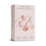 HERBIVORE Skin In The Clouds 3-step Plumping Hydration Set – Pink Cloud Creamy Jelly Cleanse (50mL / 1.7 oz), Cloud Jelly Serum (10mL / 0.33 oz), Pink Cloud Soft Moisture Cream (15mL / 0.5 oz)