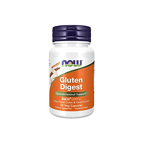 NOW Supplements, Gluten Digest with BioCore®DPP IV, Gastrointestinal Support*, 60 Veg Capsules