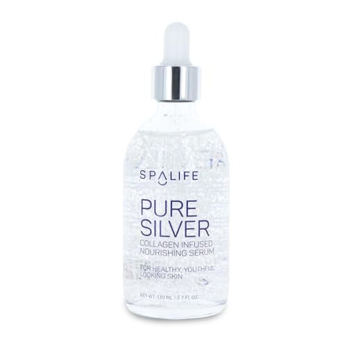 SpaLife Nourishing Anti-Aging Gold & Silver Serums (Nourishing Silver & Collagen) 3.4 fl oz/100mL