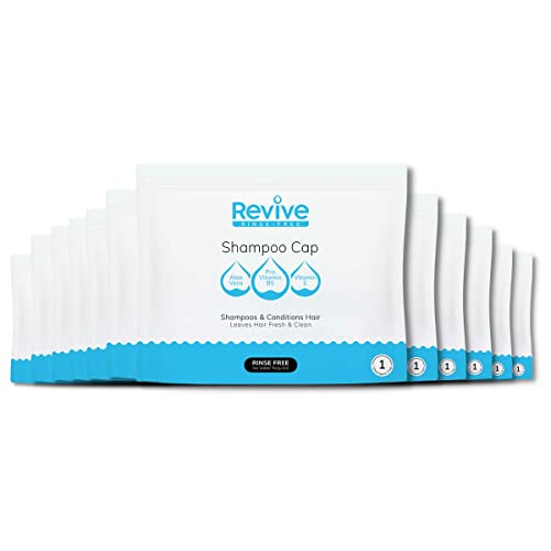 New Road Health Supply - Rinse Free Shampoo Cap, Shampoo and Condition Without Water, Shower Cap for Women and Men, PH Balanced and Hypoallergenic, for Post-Surgery, Bedridden and Elderly, 12-Pack