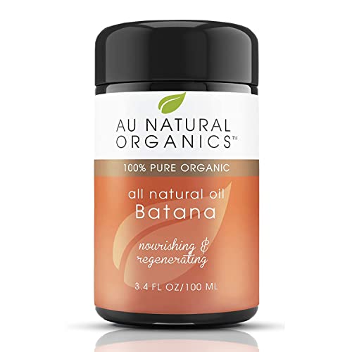 Au Natural Organics Batana Oil – 100% Hair Growth Approved by Dr Sebi | Stop Hair Loss, Restore Damaged Hair & Scalp for Men & Women | Thickens Hair & Repair Split Ends | Sourced from Honduras | 3.4oz