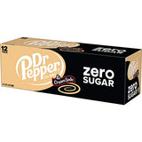 DR PEPPER and Cream Soda Zero Sugar, 12 fl oz cans, 12 pack