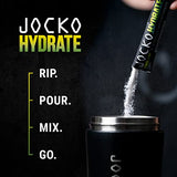 Jocko Fuel Hydrate Electrolytes Powder Packets No Sugar - Hydration Amplifier Packets for Recovery, Dehydration, & Exercise - with Vitamins B6, B12 & C (16 Packets) Lemon Lime