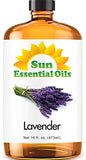 Sun Essential Oils 16oz - Lavender Essential Oil - 16 Fluid Ounces