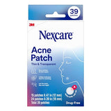 Nexcare Thin and Transparent Acne Patch, Skin Cover Absorbs Pus and Oil from Clogged Pores, Made with hydrocolloid, tab Allows for Easy Removal from Liner - 117 Pimple Patches