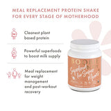 Boobie Body Superfood Protein Shake for Moms, Pregnancy Protein Powder, Lactation Support to Increase Milk Supply, Probiotics, Organic, Diary-Free, Gluten-Free, Vegan - Vanilla Chai (20.5oz, 1 Tub)