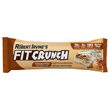 FITCRUNCH Snack Size Protein Bars, Designed by Robert Irvine, 6-Layer Baked Bar, 3g of Sugar & Soft Cake Core (9 Bars, Cinnamon Twist)