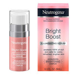 Neutrogena Bright Boost Illuminating Face Serum with Neoglucosamine & Turmeric Extract for Even Skin Tone, Resurfacing Serum for Face to Reduce Dark Spots & Hyperpigmentation, 0.3 fl. oz