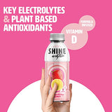 ShineWater Strawberry Lemon - Pack of 12 (16.9 Fl Oz Each) - Naturally Flavored Electrolyte Water with Vitamin D, Powerful Hydration and Plant-Based Antioxidants, Zero Sugar, Low Calorie!